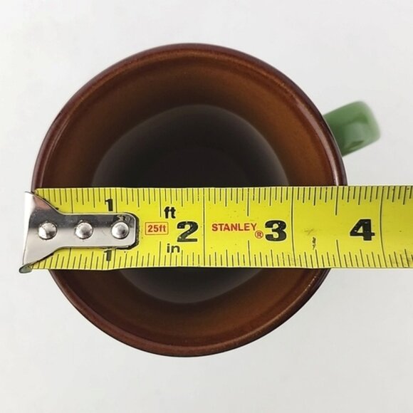 Royal Norfolk 5 Tall Mugs Quality Collectible Stoneware Green Brown - Picture 11 of 12